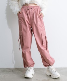 つやつやサイドベルトカーゴパンツ　1032020160