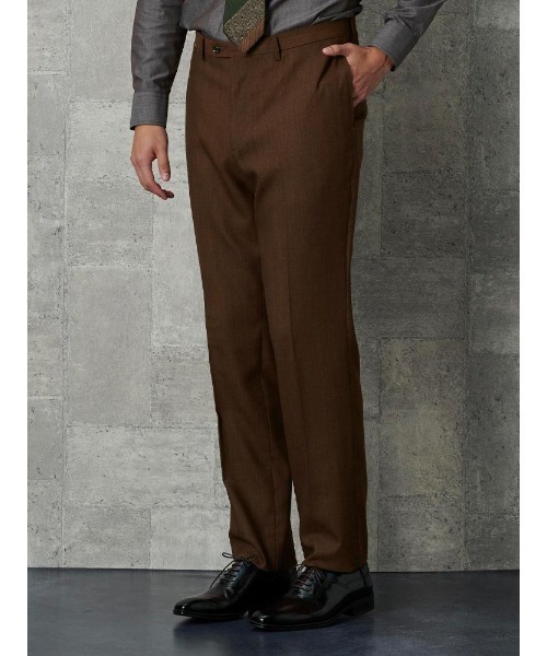 美品　supernova 45do別注　カツラギパンツ　ブラウン　Sサイズ セール】EDWIN ウール混デニムライク テーパードパンツ ブラック