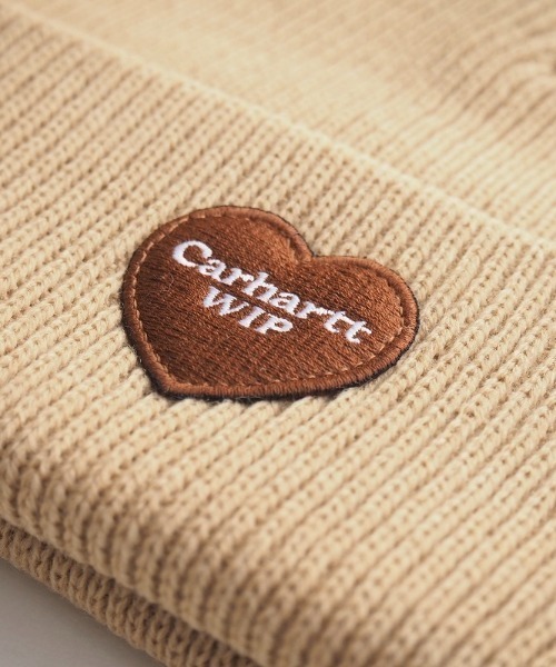 Carhartt(カーハート)の「Carhartt WIP/カーハートダブリューアイピー ビーニー HEART PATCH BEANIE I032226(ニットキャップ/ビーニー・メンズ・ブラウン/ブラック/アイボリー・FREE)」の9枚目の写真
