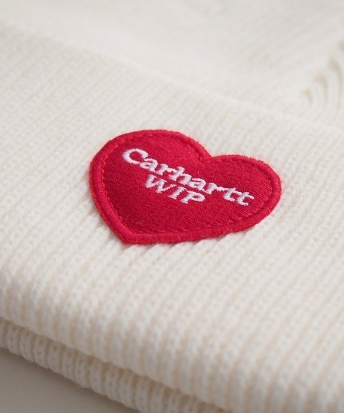 Carhartt(カーハート)の「Carhartt WIP/カーハートダブリューアイピー ビーニー HEART PATCH BEANIE I032226(ニットキャップ/ビーニー・メンズ・ブラウン/ブラック/アイボリー・FREE)」の7枚目の写真
