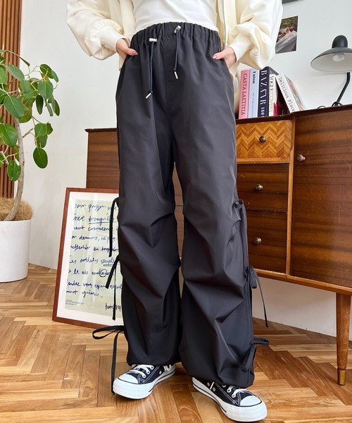 本日限定価格Immatereal イマテリアル　パンツ 楽天市場】ma couleur マ クルール レザー ライク サテン
