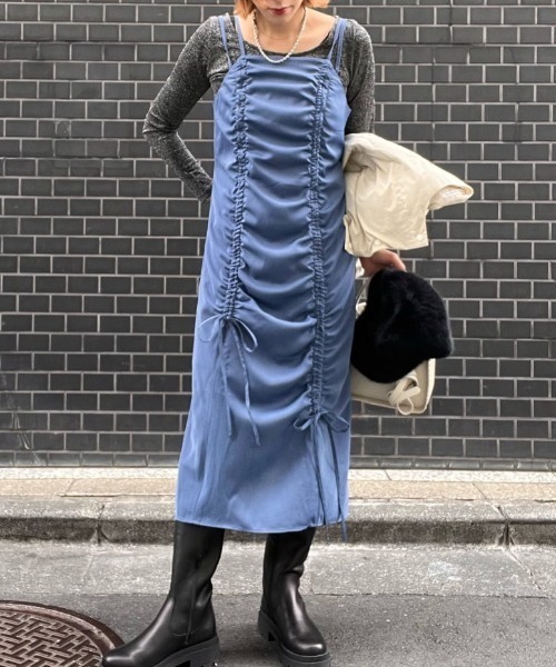 ROSE BUD（ローズバッド）の「ドロストワンピース（ワンピース・レディース・ブラック/ブルー・FREE）」の21枚目の写真