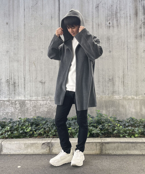 COMME CA ISM(コムサイズム)の「ベロアフリース カーディガン(カーディガン/ボレロ・メンズ・チャコール/ベージュ/ブラック・M/L)」の7枚目の写真