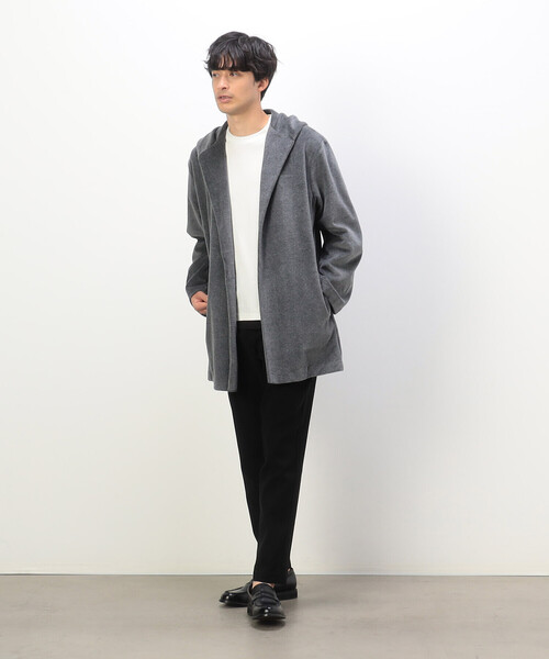 COMME CA ISM（コムサイズム）の「ベロアフリース カーディガン