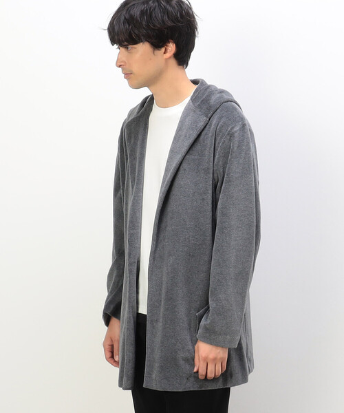COMME CA ISM(コムサイズム)の「ベロアフリース カーディガン(カーディガン/ボレロ・メンズ・チャコール/ベージュ/ブラック・M/L)」の17枚目の写真