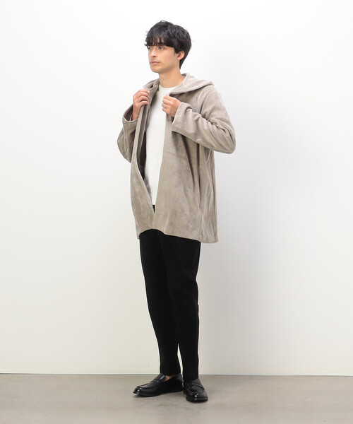 COMME CA ISM(コムサイズム)の「ベロアフリース カーディガン(カーディガン/ボレロ・メンズ・チャコール/ベージュ/ブラック・M/L)」の19枚目の写真