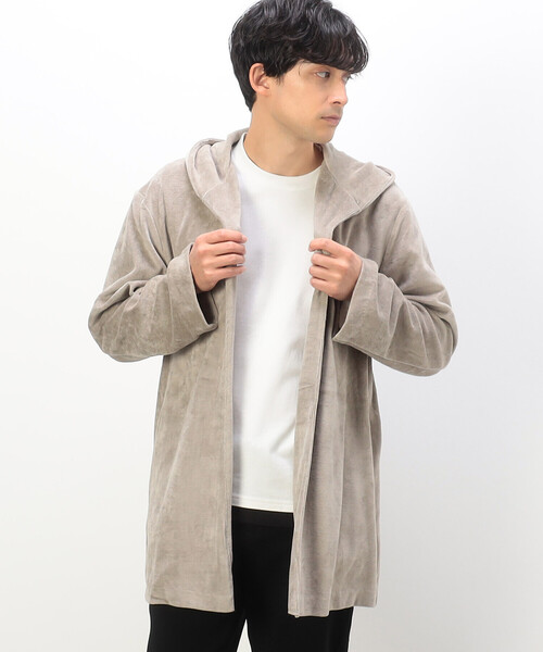 COMME CA ISM(コムサイズム)の「ベロアフリース カーディガン(カーディガン/ボレロ・メンズ・チャコール/ベージュ/ブラック・M/L)」の20枚目の写真