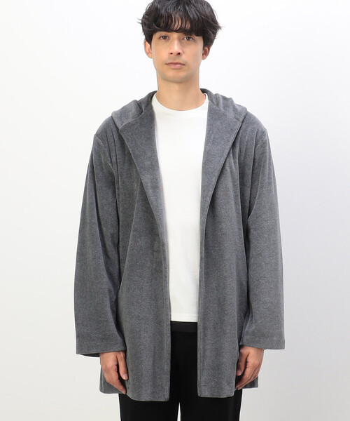 COMME CA ISM(コムサイズム)の「ベロアフリース カーディガン(カーディガン/ボレロ・メンズ・チャコール/ベージュ/ブラック・M/L)」の21枚目の写真