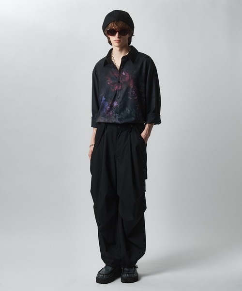 glamb(グラム)の「Slight Flower Shirts / スライトフラワーシャツ(シャツ/ブラウス・メンズ・ブラック・L/M/S)」の21枚目の写真