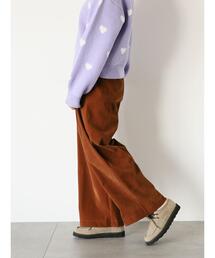 ehka sopo | 別珍ツータックパンツ(その他パンツ)