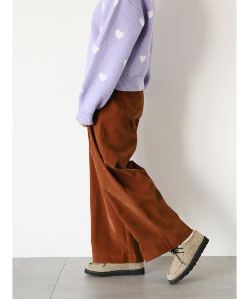 ehka sopo（エヘカソポ）の「別珍ツータックパンツ（その他パンツ・レディース・ブラウン/グレー/キャメル・F）」の3枚目の写真