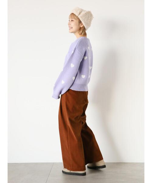 ehka sopo（エヘカソポ）の「別珍ツータックパンツ（その他パンツ・レディース・ブラウン/グレー/キャメル・F）」の6枚目の写真