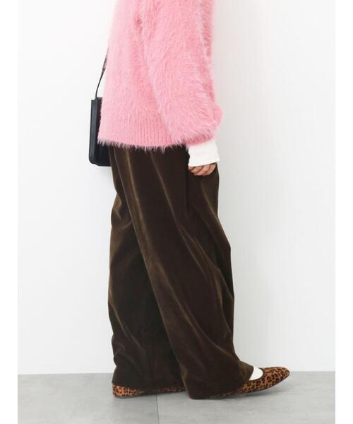 ehka sopo（エヘカソポ）の「別珍ツータックパンツ（その他パンツ・レディース・ブラウン/グレー/キャメル・F）」の7枚目の写真