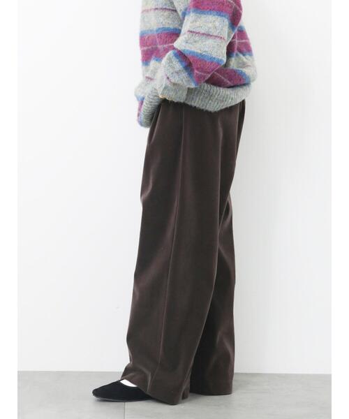 ehka sopo（エヘカソポ）の「別珍ツータックパンツ（その他パンツ・レディース・ブラウン/グレー/キャメル・F）」の9枚目の写真