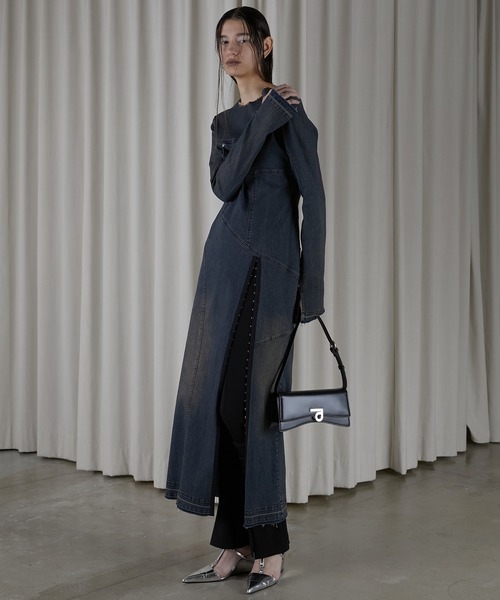 PRANK PROJECT（プランクプロジェクト）の「デニムワンピース / Denim One Piece（ワンピース・レディース・ライトブルー/ブルー・38/36）」の6枚目の写真