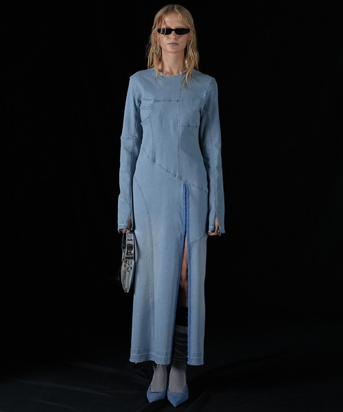 PRANK PROJECT（プランクプロジェクト）の「デニムワンピース / Denim One Piece（ワンピース・レディース・ライトブルー/ブルー・38/36）」の17枚目の写真