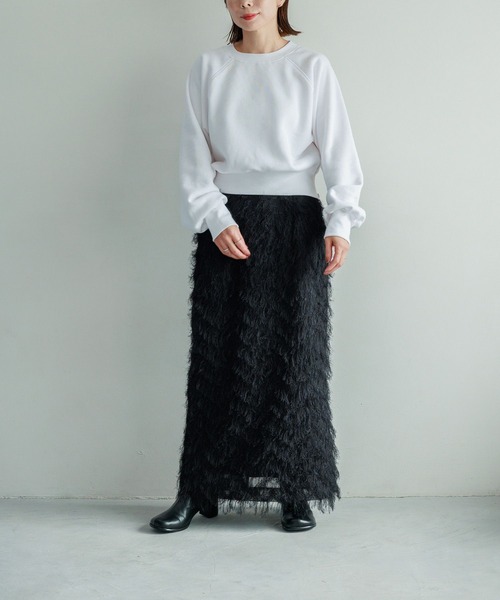 LEPSIM（レプシィム）の「【FOR I SERIES】サイドZIPショートプルオーバー　988563（Tシャツ/カットソー・レディース・ライトグレー/オフホワイト/ブラック・FREE）」の8枚目の写真