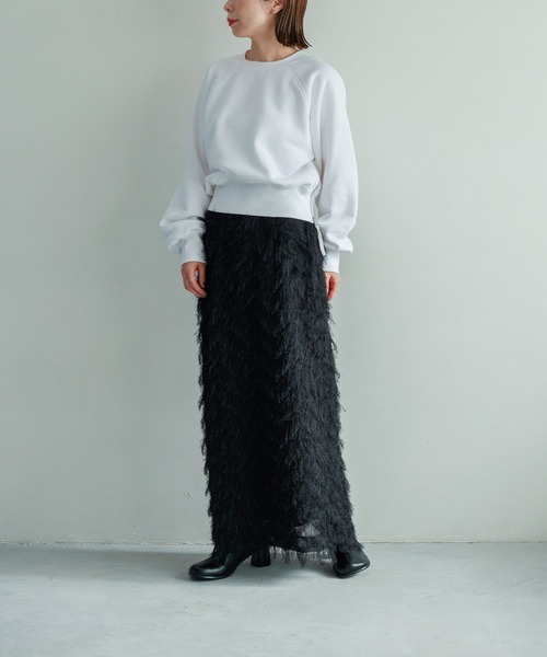 LEPSIM（レプシィム）の「【FOR I SERIES】サイドZIPショートプルオーバー　988563（Tシャツ/カットソー・レディース・ライトグレー/オフホワイト/ブラック・FREE）」の9枚目の写真