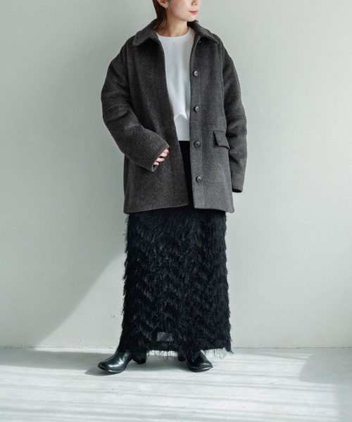 LEPSIM（レプシィム）の「【FOR I SERIES】サイドZIPショートプルオーバー　988563（Tシャツ/カットソー・レディース・ライトグレー/オフホワイト/ブラック・FREE）」の11枚目の写真