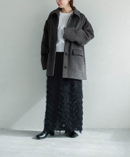 LEPSIM（レプシィム）の「【FOR I SERIES】サイドZIPショートプルオーバー　988563（Tシャツ/カットソー・レディース・ライトグレー/オフホワイト/ブラック・FREE）」の12枚目の写真