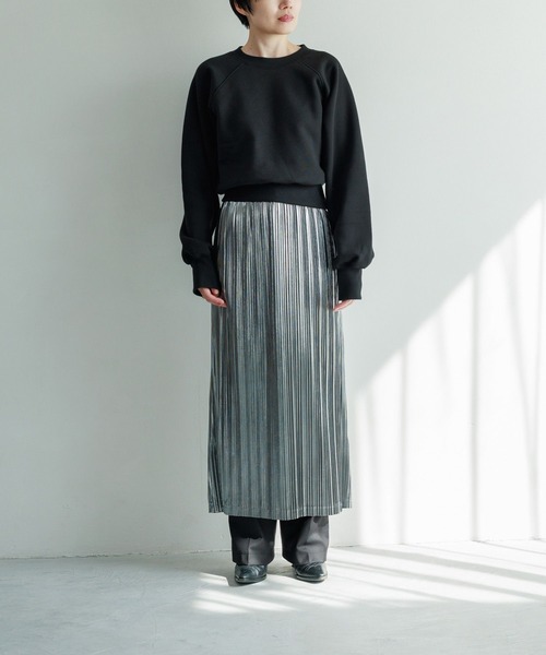 LEPSIM（レプシィム）の「【FOR I SERIES】サイドZIPショートプルオーバー　988563（Tシャツ/カットソー・レディース・ライトグレー/オフホワイト/ブラック・FREE）」の14枚目の写真