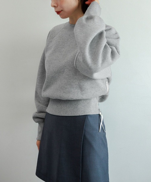 LEPSIM（レプシィム）の「【FOR I SERIES】サイドZIPショートプルオーバー　988563（Tシャツ/カットソー・レディース・ライトグレー/オフホワイト/ブラック・FREE）」の19枚目の写真