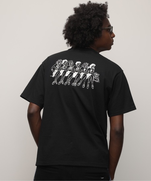 schott(ショット)の「Schott/ショット/T-SHIRT "GIRLS WITH BULLDOG”/Tシャツ "ガールズ ウィズ ブルドッグ"(Tシャツ/カットソー・メンズ・ホワイト/ブラック・XL/L/M/S)」の5枚目の写真