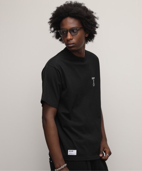 schott(ショット)の「Schott/ショット/T-SHIRT "GIRLS WITH BULLDOG”/Tシャツ "ガールズ ウィズ ブルドッグ"(Tシャツ/カットソー・メンズ・ホワイト/ブラック・XL/L/M/S)」の6枚目の写真