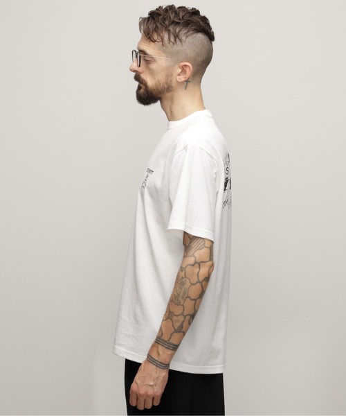 schott(ショット)の「Schott/ショット/T-SHIRT "GIRLS WITH BULLDOG”/Tシャツ "ガールズ ウィズ ブルドッグ"(Tシャツ/カットソー・メンズ・ホワイト/ブラック・XL/L/M/S)」の7枚目の写真