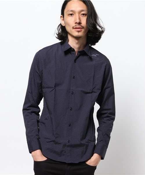 N.HOOLYWOOD(N.ハリウッド)の「●N.HOOLYWOOD / REG SHIRT -DOT-(シャツ/ブラウス・メンズ・ネイビー・36/38)」の2枚目の写真