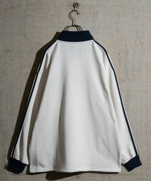 Red Cap Girl（レッドキャプガール）の「【a-r】〔RedCapGirl/レッドキャップガール〕サイドライン ワンポイント刺繍 ハーフジップ（スウェット・メンズ・ネイビー/アイボリー/ブラック・LARGE/MEDIUM/X-LARGE）」の18枚目の写真