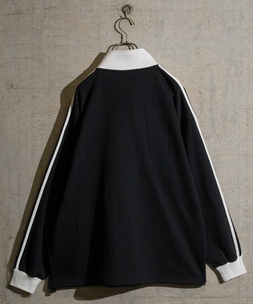 Red Cap Girl（レッドキャプガール）の「【a-r】〔RedCapGirl/レッドキャップガール〕サイドライン ワンポイント刺繍 ハーフジップ（スウェット・メンズ・ネイビー/アイボリー/ブラック・LARGE/MEDIUM/X-LARGE）」の17枚目の写真