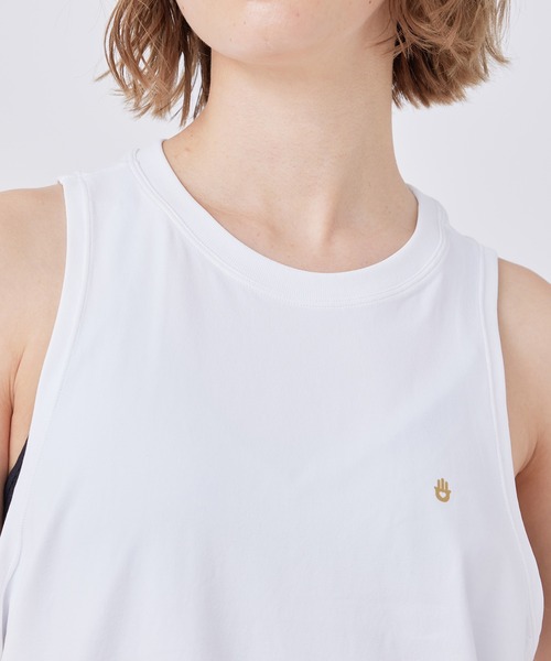 Spiritual Gangster（スピリチュアルギャングスター）の「【SPIRITUAL GANGSTER】ELEVATE SEAMLESS MUSCLE TANK（タンクトップ・レディース・ブラック/レッド/ホワイト系その他・S）」の18枚目の写真