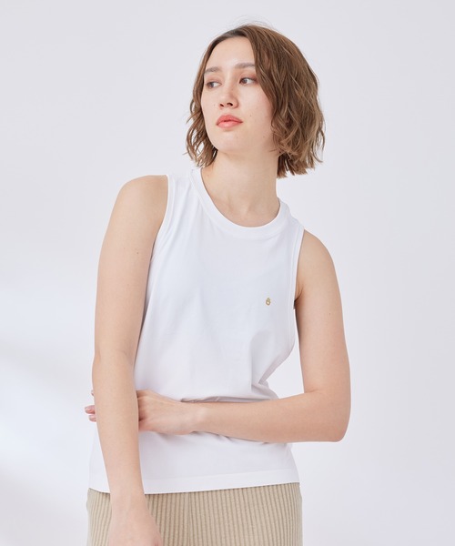 Spiritual Gangster（スピリチュアルギャングスター）の「【SPIRITUAL GANGSTER】ELEVATE SEAMLESS MUSCLE TANK（タンクトップ・レディース・ブラック/レッド/ホワイト系その他・S）」の4枚目の写真