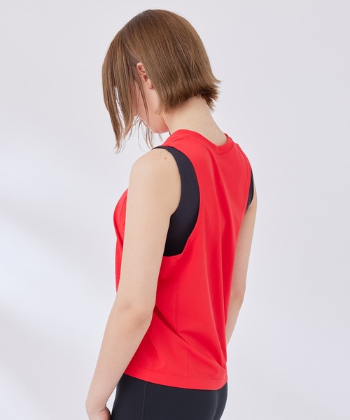 Spiritual Gangster（スピリチュアルギャングスター）の「【SPIRITUAL GANGSTER】ELEVATE SEAMLESS MUSCLE TANK（タンクトップ・レディース・ブラック/レッド/ホワイト系その他・S）」の11枚目の写真