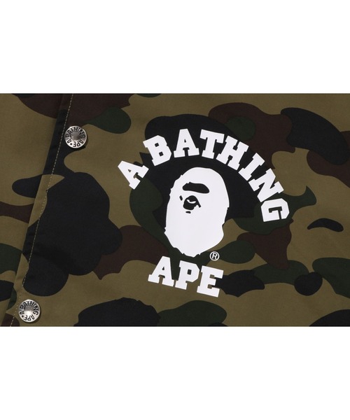 ジャケット・アウター A BATHING APE 1ST CAMO COACH JACKET M BAPE Shark coach jacket 1st camo green A Bathing Ape Size S