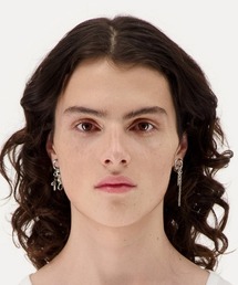 JUSTINE CLENQUET シルバー&パープルSina ピアス JUSTINE CLENQUET(ジュスティーヌクランケ)】SINEAD EARRINGS