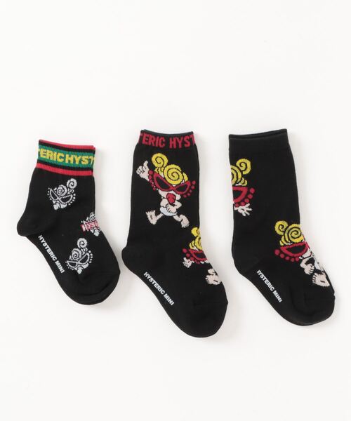 STANDARD MINI&BOX LOGO 3Pソックス（ソックス/靴下）｜HYSTERIC