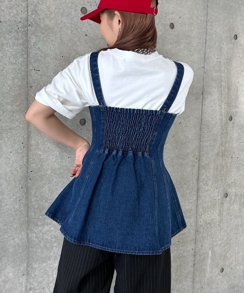 PAGEBOY（ページボーイ）の「ZIPデニムビスチェ（ベスト）」 - WEAR