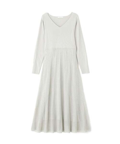 PROPORTION BODY DRESSING（プロポーションボディドレッシング）の「レース編みニットワンピース / 1214140317（ワンピース・レディース・グレー/ブラック・SMALL/MEDIUM）」の15枚目の写真