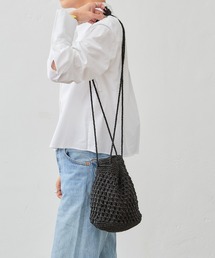 Actually | メタリックコードヤーン 巾着バッグ(ショルダーバッグ)