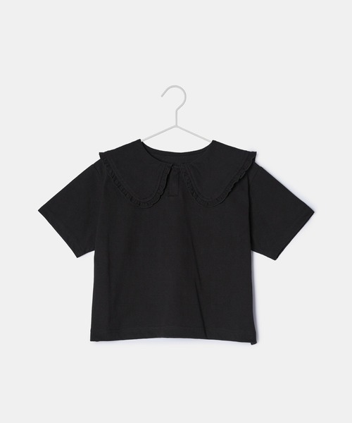 ROPE' PICNIC(ロペピクニック)の「【KIDS】ビックカラーボーダーTEE/リンクコーデ(Tシャツ/カットソー・キッズ・ブラック系その他/ブラック・150/140/130/120/110)」の15枚目の写真