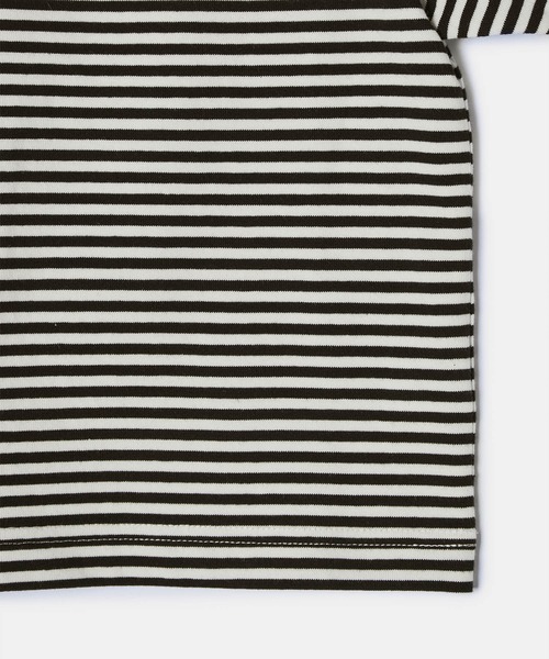 ROPE' PICNIC(ロペピクニック)の「【KIDS】ビックカラーボーダーTEE/リンクコーデ(Tシャツ/カットソー・キッズ・ブラック系その他/ブラック・150/140/130/120/110)」の13枚目の写真