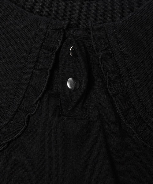 ROPE' PICNIC(ロペピクニック)の「【KIDS】ビックカラーボーダーTEE/リンクコーデ(Tシャツ/カットソー・キッズ・ブラック系その他/ブラック・150/140/130/120/110)」の3枚目の写真