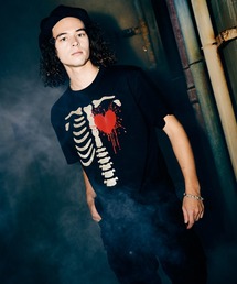glamb | Velour Skeleton T-Shirt / ベロアスケルトンTシャツ(Tシャツ/カットソー)
