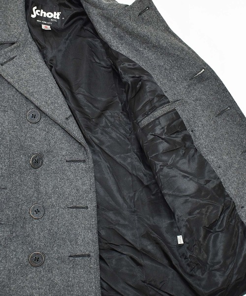 schott(ショット)の「【ヴィンテージ古着】80~90's Schott/ショット Pコート カナダ製(ピーコート・メンズ・グレー・SMALL)」の11枚目の写真