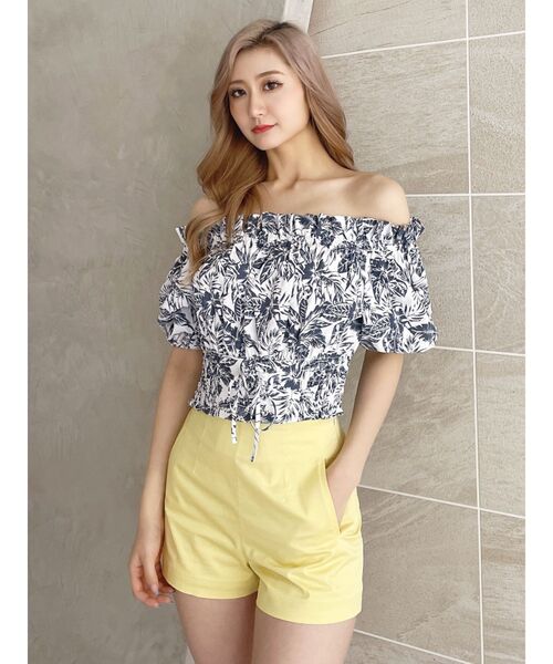 XTFSH02H2 配色 コットンテリー ショートパンツ (単品)