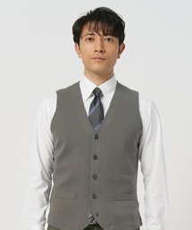 ハーフミラノニットジレ