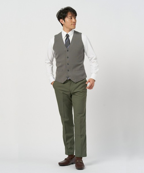 Pitta Re:)(ピッタリ)の「ハーフミラノニットジレ(ベスト・メンズ・グレー/ブルー/ネイビー・LL/L/M/XL)」の5枚目の写真