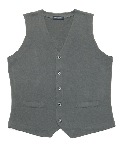 Pitta Re:)(ピッタリ)の「ハーフミラノニットジレ(ベスト・メンズ・グレー/ブルー/ネイビー・LL/L/M/XL)」の4枚目の写真